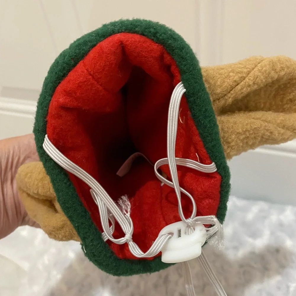 🎄Rubie’s Pet Shop Boutique Dog/Pet Christmas Elf Hat - Red & Green Stripe - S/M